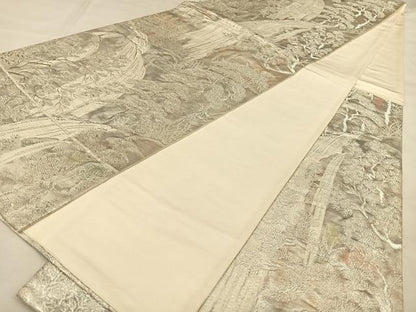 平和屋着物◎六通柄袋帯　古京錦　二重引箔　正絹　逸品　BAAW8036qw