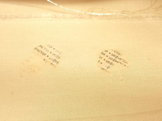 平和屋着物◎西陣　六通柄袋帯　笹竹文　銀糸　正絹　逸品　BAAW8041qw