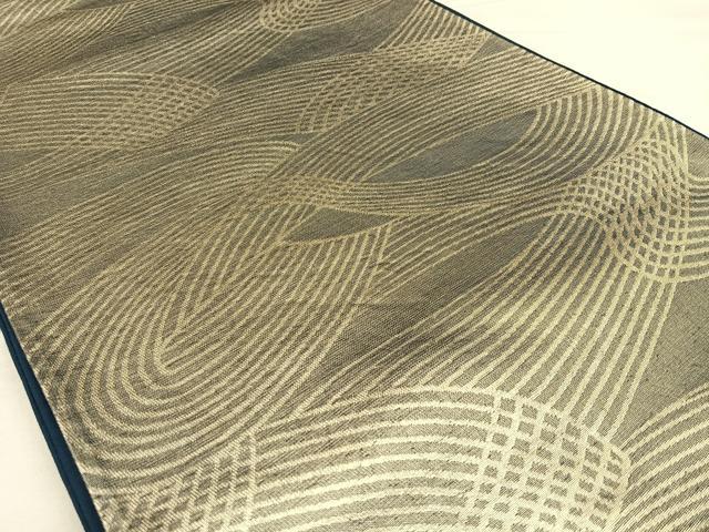 平和屋着物◎西陣　六通柄袋帯　幾何学文　引箔　正絹　逸品　BAAW8042qw