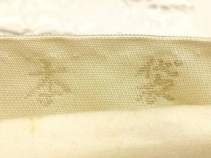 平和屋着物◎六通柄　本袋帯　正倉院花文　銀糸　正絹　逸品　BAAW8053qw