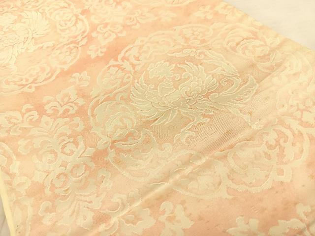 平和屋着物◎六通柄袋帯　花鳥丸文　正絹　逸品　BAAW8094qw