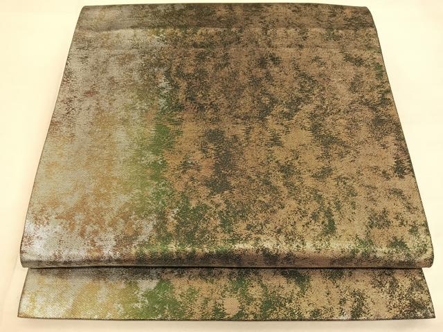 平和屋着物◎六通柄 京袋帯 霞文 引箔 正絹 逸品 BAAW8105qw