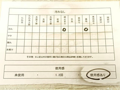 平和屋着物◎六通柄袋帯　色紙風景文　プラチナ箔二重織　正絹　逸品　BAAW8106qw