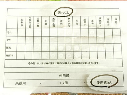 平和屋着物◎六通柄袋帯　唐織　花菱文　金銀糸　正絹　逸品　BAAW8107qw