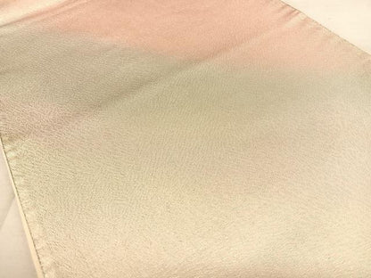 平和屋着物◎全通柄袋帯　霞文　銀糸　正絹　逸品　BAAW8130qw