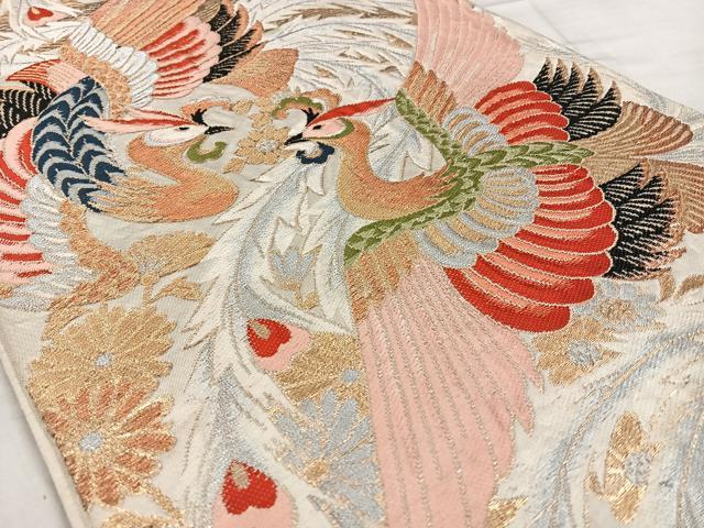 平和屋着物◎六通柄　本袋帯　唐織　瑞鳳　金銀糸　正絹　逸品　BAAW8160qw