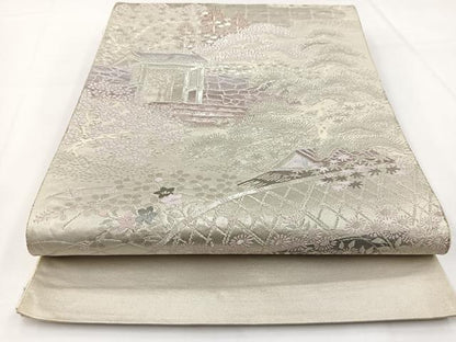 平和屋着物◎六通柄袋帯　唐織　大原の里　二重箔錦　正絹　逸品　BAAW8178yc