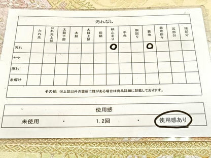 平和屋着物◎六通柄袋帯　正倉院更紗花文　金銀糸　引箔　正絹　逸品　BAAW8180yc