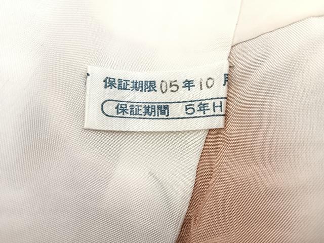 平和屋着物■上質な紬　変わり市松文様　正絹　逸品　BAAW8380yc