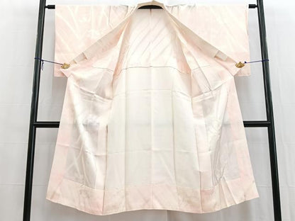 平和屋着物■長襦袢 無双仕立て 草花文 暈し染め 正絹 逸品 BAAW8390yc