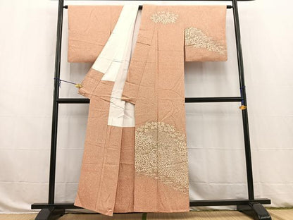 平和屋着物■訪問着 作家物 籬花文 正絹 逸品 BAAW8393yc