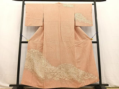 平和屋着物■訪問着 作家物 籬花文 正絹 逸品 BAAW8393yc