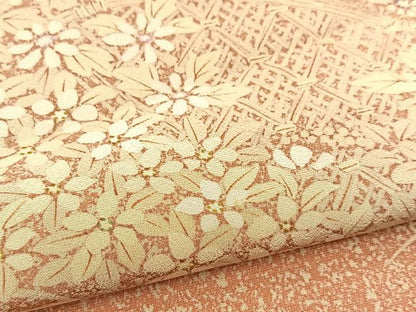 平和屋着物■訪問着 作家物 籬花文 正絹 逸品 BAAW8393yc
