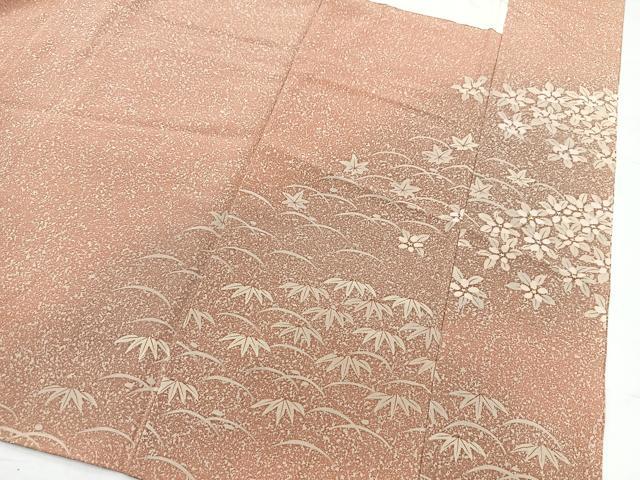 平和屋着物■訪問着 作家物 籬花文 正絹 逸品 BAAW8393yc