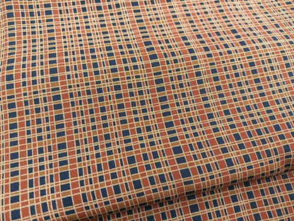 平和屋着物■上質な小紋　格子柄　正絹　逸品　BAAW8394yc