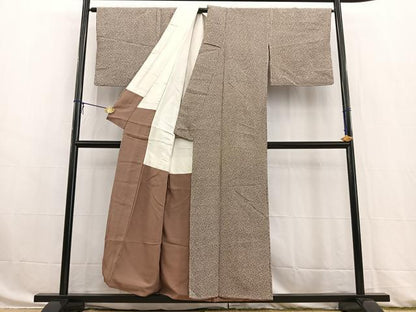 平和屋着物■上質な小紋 草木文 正絹 逸品 BAAW8398yc