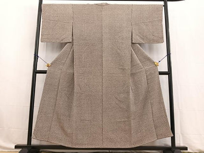 平和屋着物■上質な小紋 草木文 正絹 逸品 BAAW8398yc