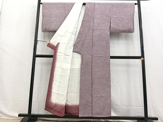 平和屋着物■江戸小紋　流水草花文　正絹　逸品　BAAW8439yc