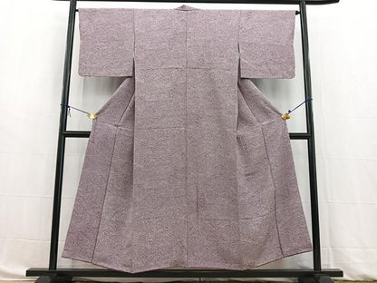平和屋着物■江戸小紋　流水草花文　正絹　逸品　BAAW8439yc