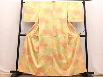 平和屋着物■上質な小紋 立波文 暈し染め 正絹 逸品 BAAW8442yc