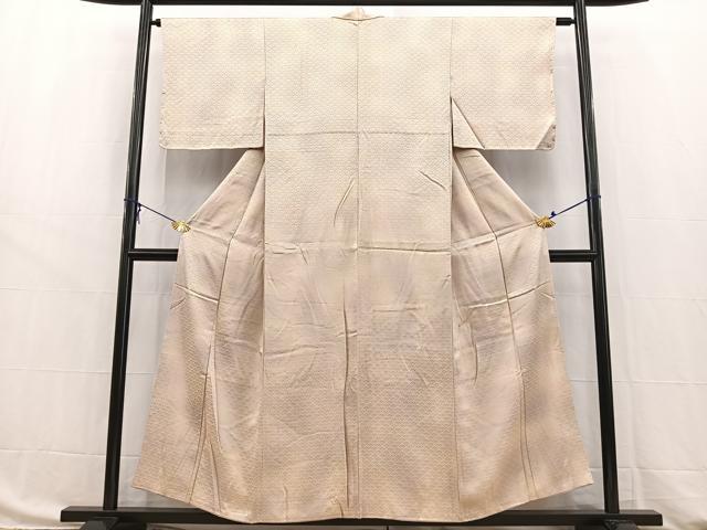 平和屋着物■上質な小紋　青海波文　暈し染め　正絹　逸品　BAAW8445yc