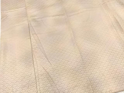 平和屋着物■上質な小紋　青海波文　暈し染め　正絹　逸品　BAAW8445yc