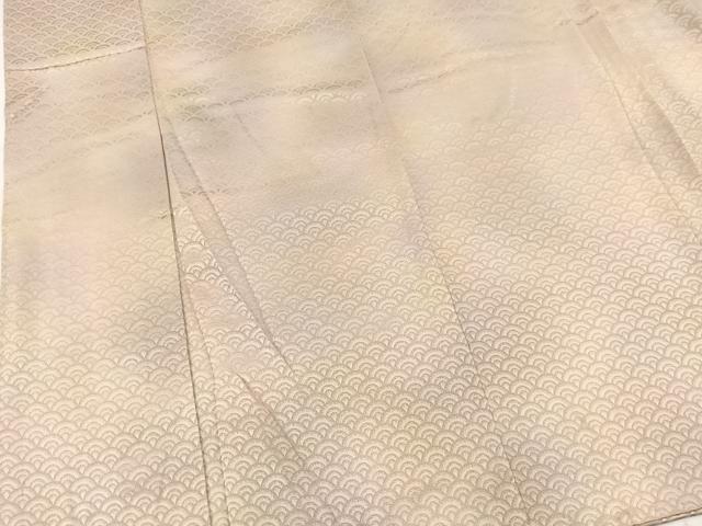 平和屋着物■上質な小紋　青海波文　暈し染め　正絹　逸品　BAAW8445yc