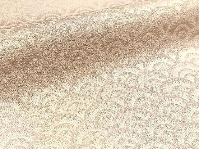 平和屋着物■上質な小紋　青海波文　暈し染め　正絹　逸品　BAAW8445yc