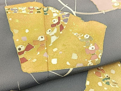 平和屋着物■訪問着　切嵌童子遊び　金彩　正絹　逸品　BAAW8446yc
