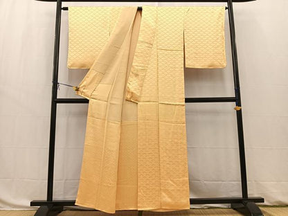 平和屋着物■上質な小紋　花青海波　暈し染め　正絹　逸品　BAAW8453yc