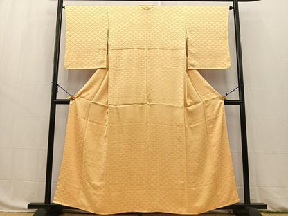 平和屋着物■上質な小紋　花青海波　暈し染め　正絹　逸品　BAAW8453yc