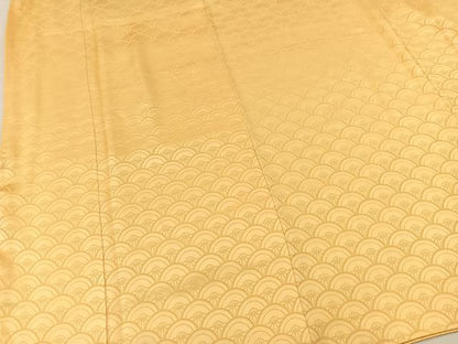 平和屋着物■上質な小紋　花青海波　暈し染め　正絹　逸品　BAAW8453yc