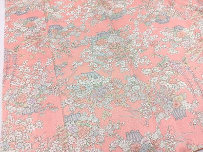 平和屋着物■上質な小紋　花籠文　正絹　逸品　BAAW8454yc