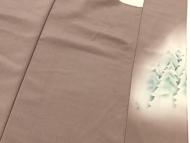 平和屋着物■豪華色留袖　風景樹林文　暈し染め　正絹　逸品　BAAW8458yc