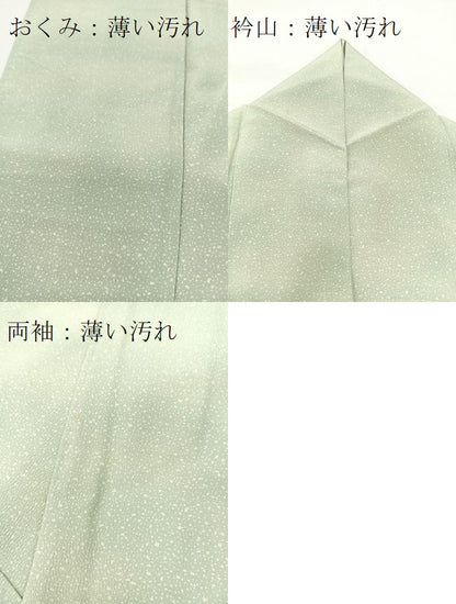 平和屋着物■上質な小紋 霞文 たたき染 鬼しぼ縮緬 正絹 逸品 BAAW8464yc
