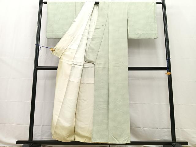 平和屋着物■上質な小紋 霞文 たたき染 鬼しぼ縮緬 正絹 逸品 BAAW8464yc