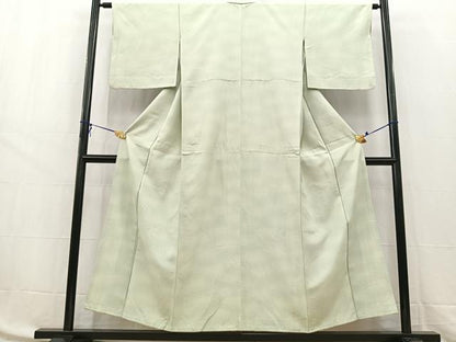 平和屋着物■上質な小紋 霞文 たたき染 鬼しぼ縮緬 正絹 逸品 BAAW8464yc