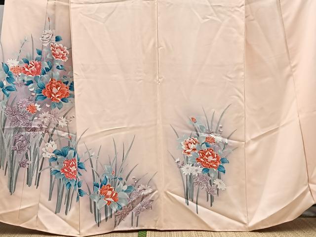 平和屋着物■訪問着　草花文　暈し染め　正絹　逸品　BAAW8476yc
