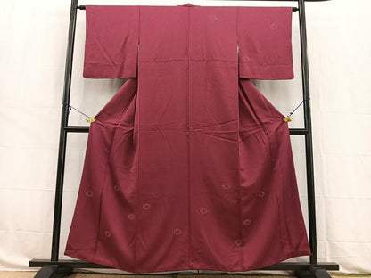 平和屋着物■訪問着 地紋起こし 七宝文 正絹 逸品 BAAW8481yc