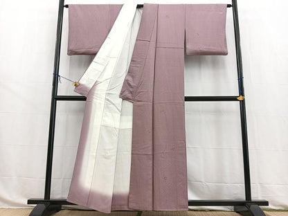平和屋着物■訪問着　吉祥花蝶文　正絹　逸品　BAAW8484yc