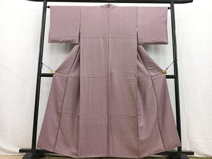 平和屋着物■訪問着　吉祥花蝶文　正絹　逸品　BAAW8484yc