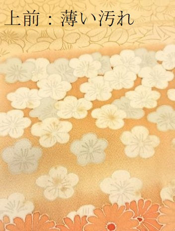 平和屋着物■訪問着　刺繍　色紙花文　暈し染め　正絹　逸品　BAAW8489yc