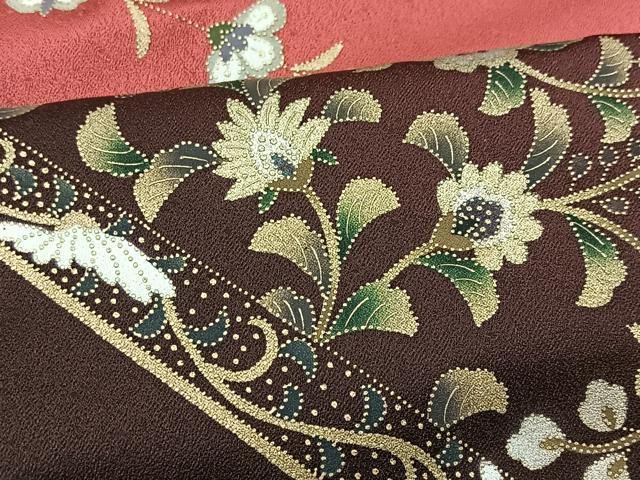 平和屋着物■訪問着 更紗花文 暈し染め 金彩 正絹 逸品 BAAW8495yc