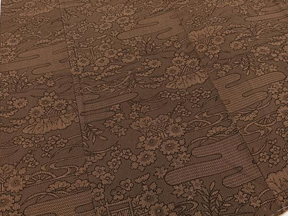 平和屋着物■上質な小紋　風景花文　正絹　逸品　未使用　BAAW8517yc