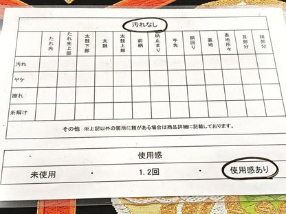 平和屋着物◎六通柄袋帯　唐織　亀甲正倉院花文　黒地　金銀糸　正絹　逸品　BAAW8585yc
