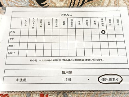 平和屋着物◎六通柄　本袋帯　唐織　更紗花文　黒地　金銀糸　BAAW8606yc