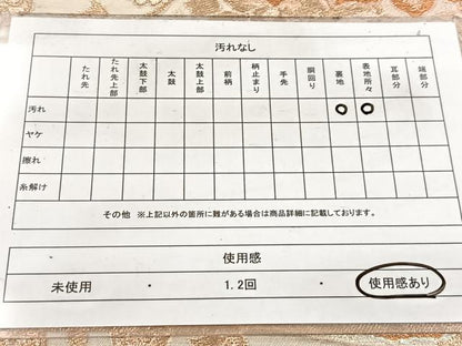 平和屋着物◎六通柄　本袋帯　向かい孔雀更紗花文　金銀糸　正絹　逸品　BAAW8607yc
