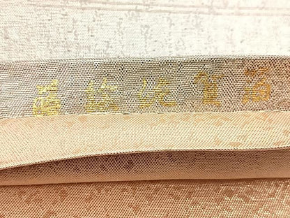 平和屋着物◎両面　全柄袋帯　蒔絵佐賀箔　金糸　正絹　逸品　BAAW8618yc