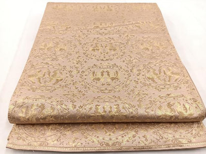 平和屋着物◎六通柄袋帯　円文白虎朱雀錦　金糸　正絹　逸品　BAAW8625yc