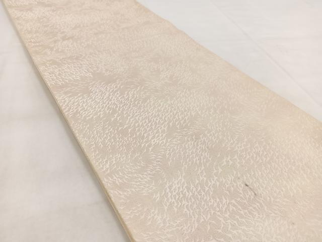 平和屋着物◎六通柄袋帯　飛鶴文　銀糸　引箔　正絹　逸品　BAAW8639yc
